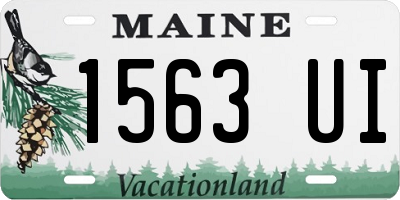 ME license plate 1563UI