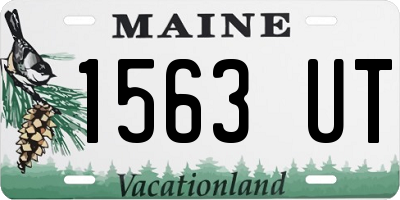 ME license plate 1563UT