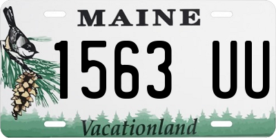 ME license plate 1563UU