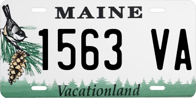 ME license plate 1563VA