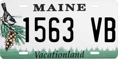 ME license plate 1563VB