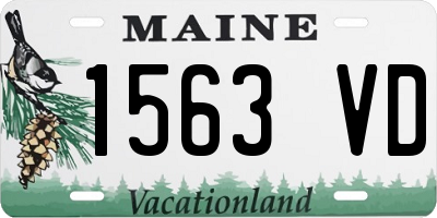 ME license plate 1563VD