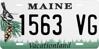 ME license plate 1563VG