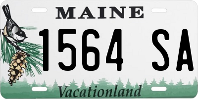 ME license plate 1564SA