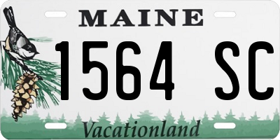 ME license plate 1564SC