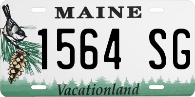 ME license plate 1564SG