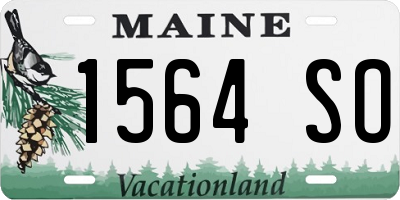 ME license plate 1564SO