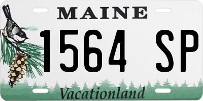 ME license plate 1564SP