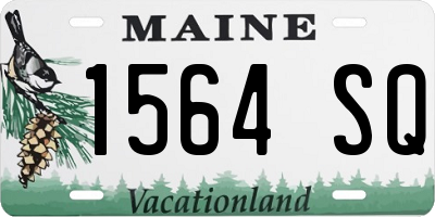ME license plate 1564SQ