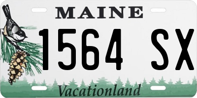ME license plate 1564SX