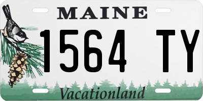 ME license plate 1564TY