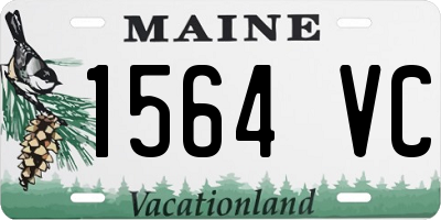 ME license plate 1564VC
