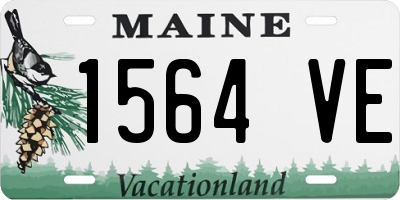 ME license plate 1564VE