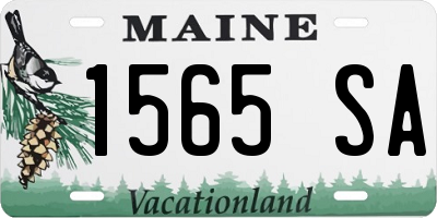 ME license plate 1565SA