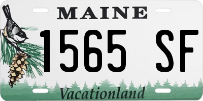 ME license plate 1565SF