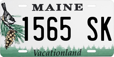 ME license plate 1565SK