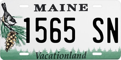 ME license plate 1565SN
