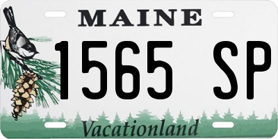 ME license plate 1565SP