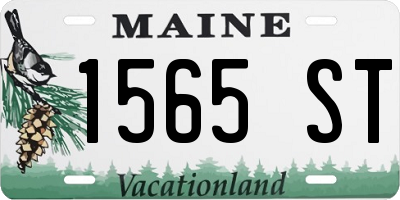 ME license plate 1565ST