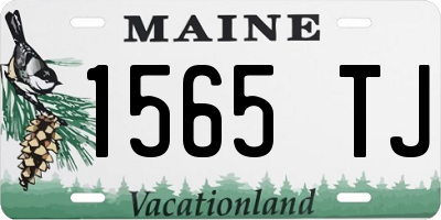 ME license plate 1565TJ