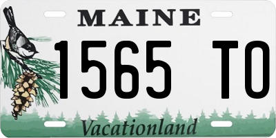 ME license plate 1565TO