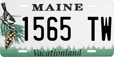 ME license plate 1565TW