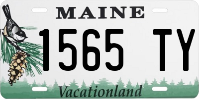 ME license plate 1565TY
