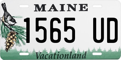 ME license plate 1565UD