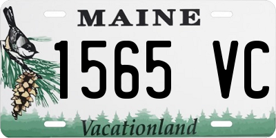 ME license plate 1565VC