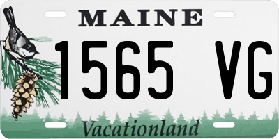 ME license plate 1565VG