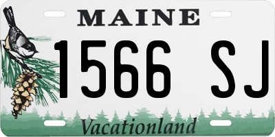 ME license plate 1566SJ