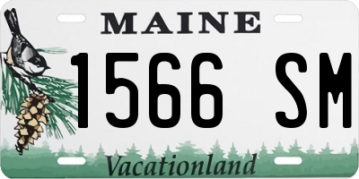 ME license plate 1566SM
