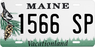 ME license plate 1566SP