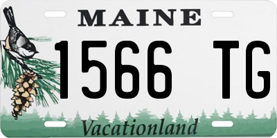 ME license plate 1566TG