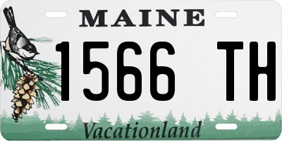 ME license plate 1566TH