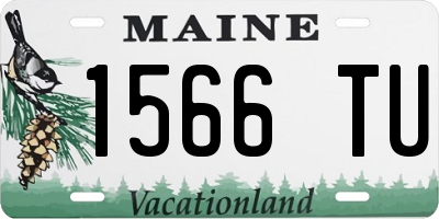 ME license plate 1566TU