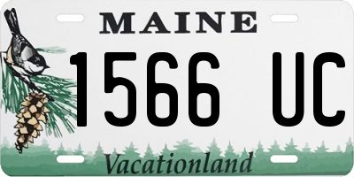 ME license plate 1566UC