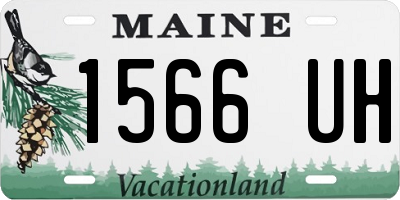 ME license plate 1566UH