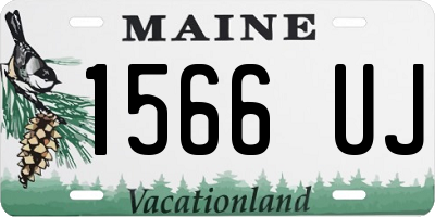 ME license plate 1566UJ