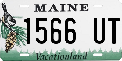 ME license plate 1566UT