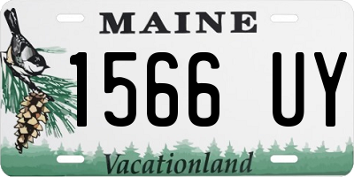 ME license plate 1566UY