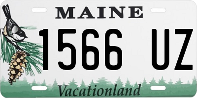 ME license plate 1566UZ