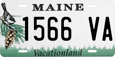 ME license plate 1566VA