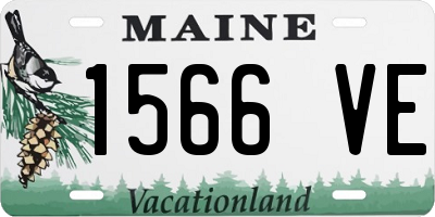 ME license plate 1566VE