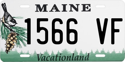 ME license plate 1566VF