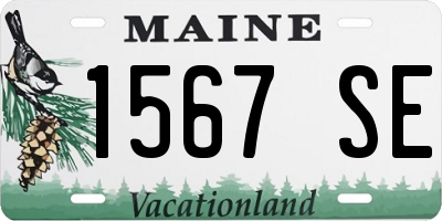 ME license plate 1567SE