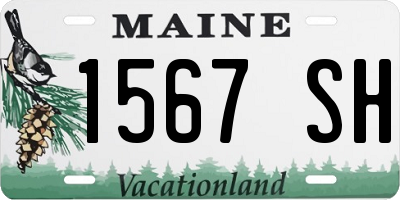 ME license plate 1567SH