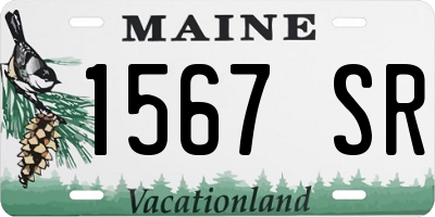 ME license plate 1567SR