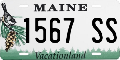 ME license plate 1567SS