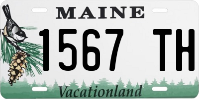 ME license plate 1567TH
